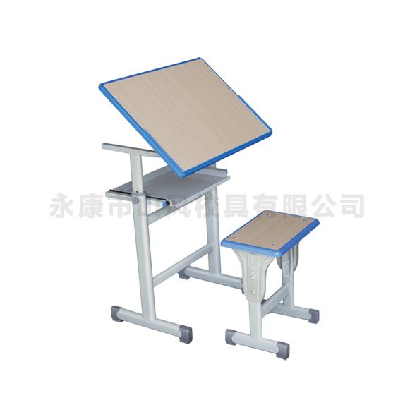 B13角度可調節塑料課桌椅-A5102M B13角度可調節塑料課桌椅-A5102M